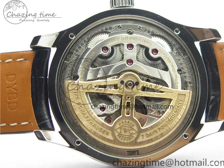 MIROTIME 0314 Portugieser Perpetual Calendar IW503301 V9F 1:1 Best Edition Silver Dial on Black Leather Strap A EyeCatching 7116